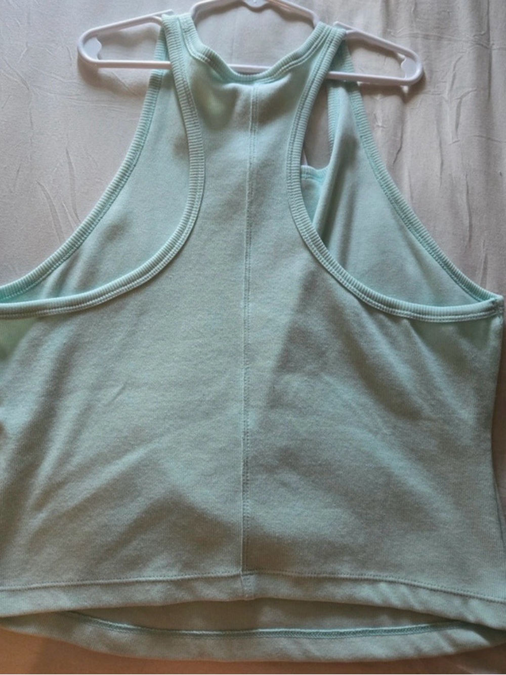 Jordan Mint Ribbed Racerback Crop Tank - Picture 6 of 8